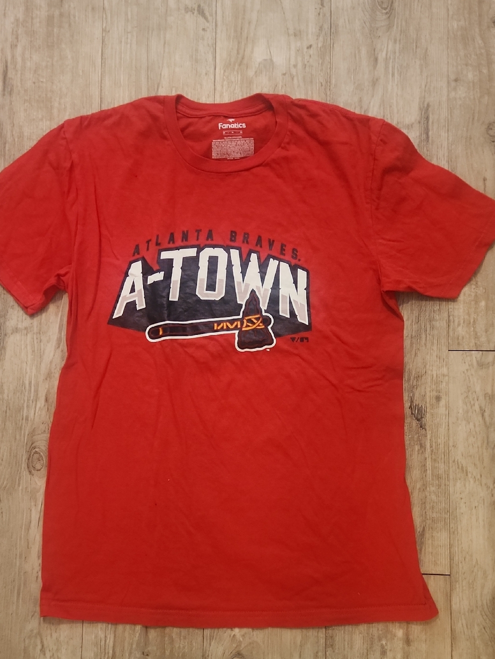 Fanatics Red Atlanta Braves A-Town Graphic Tee
